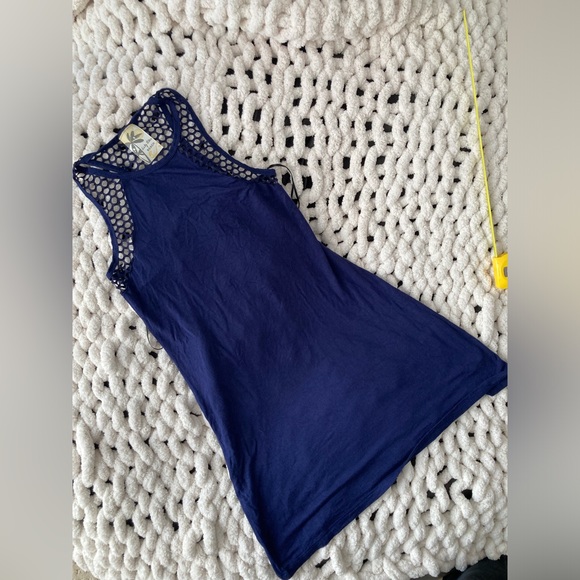 Lily Blue Beach Cover-Up Top S - Picture 8 of 12